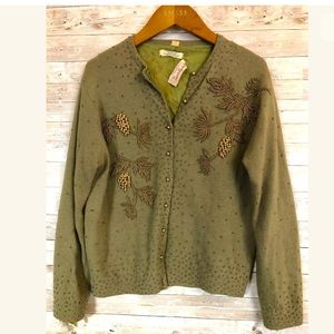 Vintage 50s style Heavy Beaded Embelished Cardigan